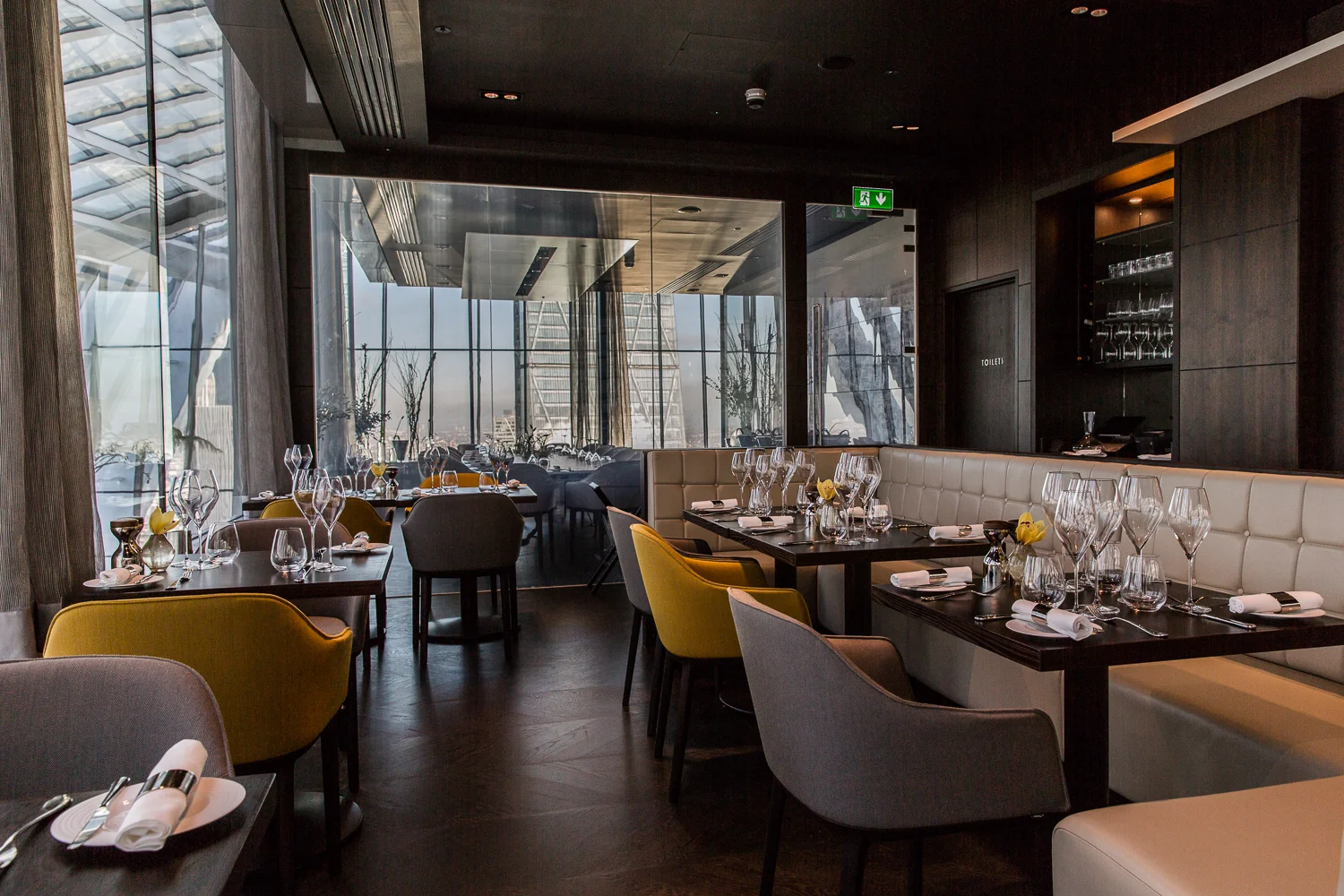 Fenchurch Restaurant at Sky Garden — panoramic dining room