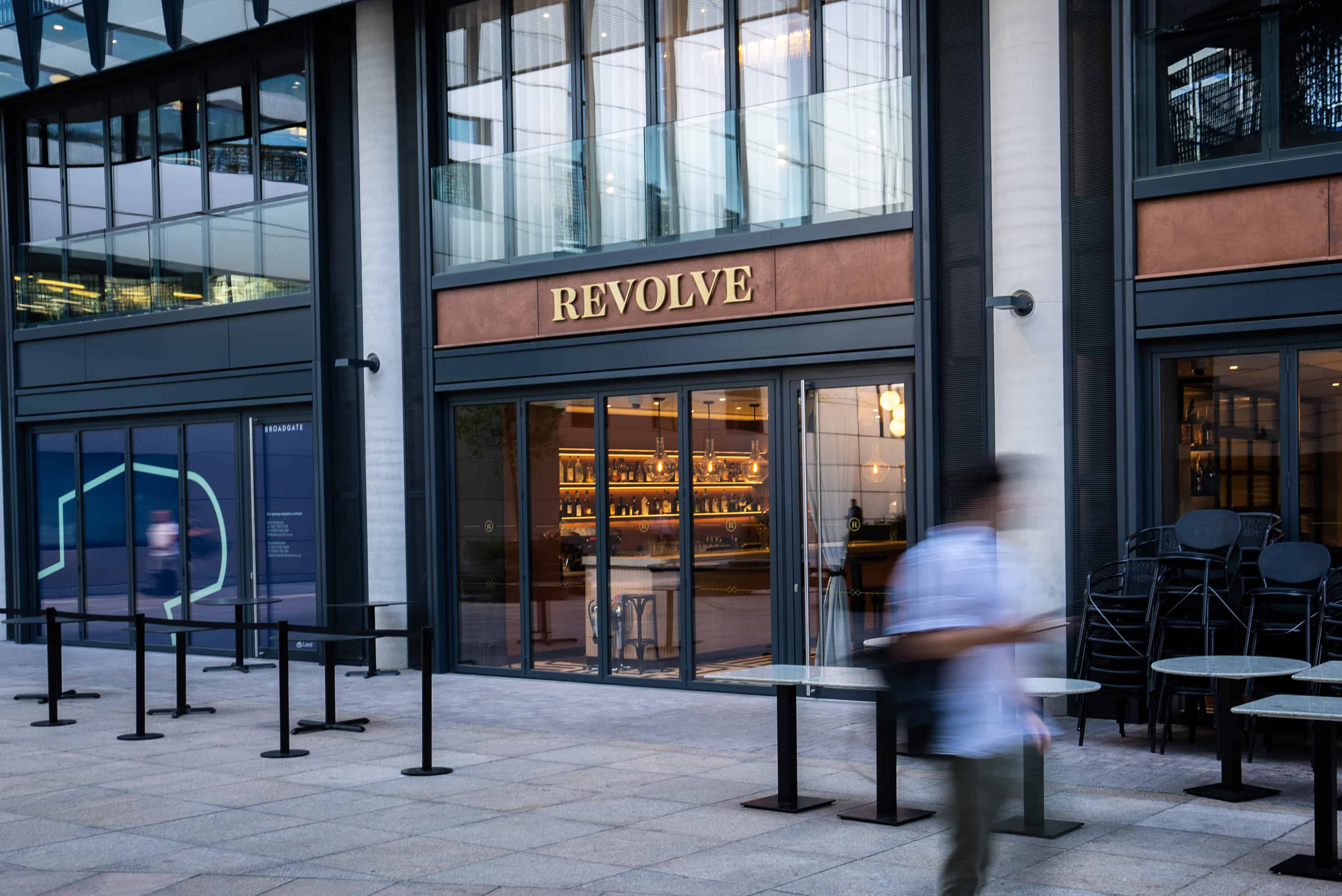 Revolve Brasserie — 100 Liverpool Street exterior