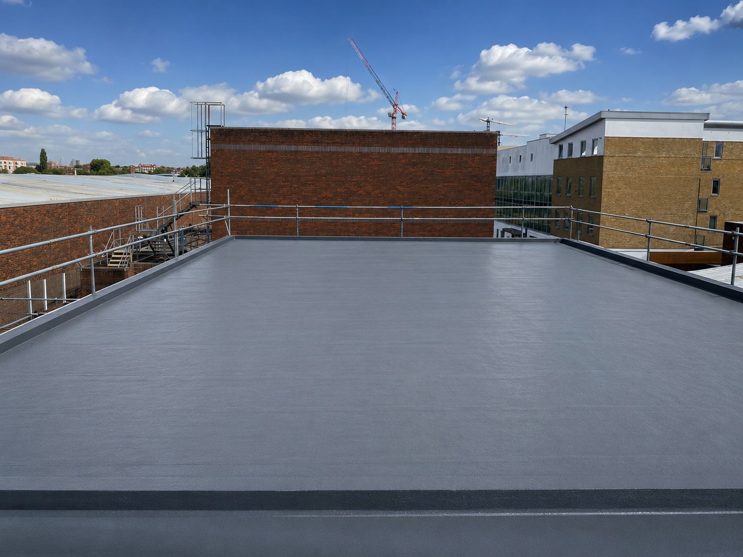 Completed Rhubarb office flat roof