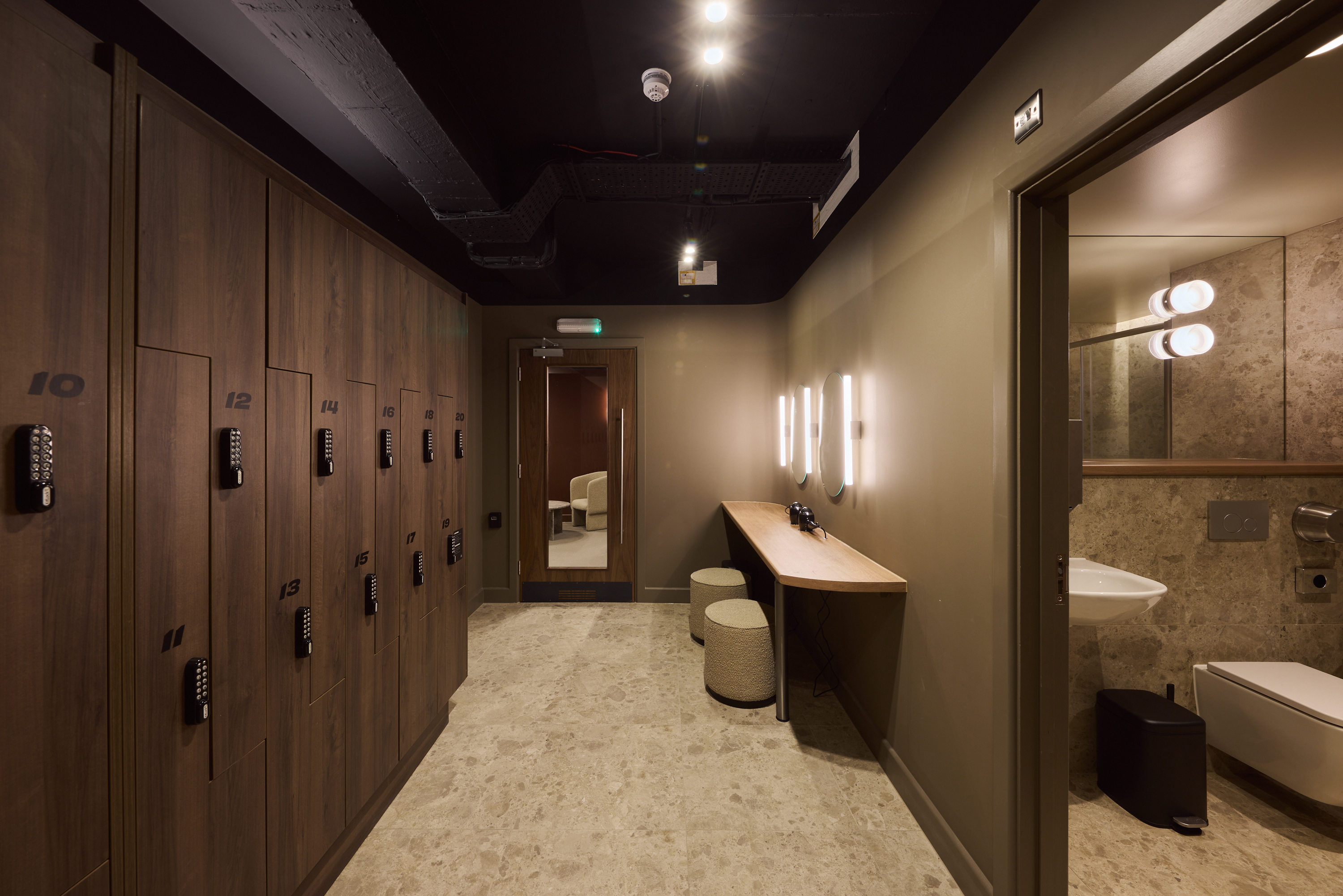 Fleet Street — changing room lockers